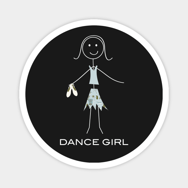 Funny Womens Dance Ballet Design Magnet by whyitsme